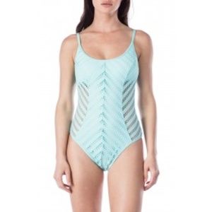 Kenneth Cole Tough Luxe One Piece Swimsuit IN1128
